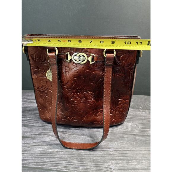 Patricia Nash 10th Anniversary Lundy Tote British Tan Tooled Leather NWOT P74833 - Picture 10 of 11